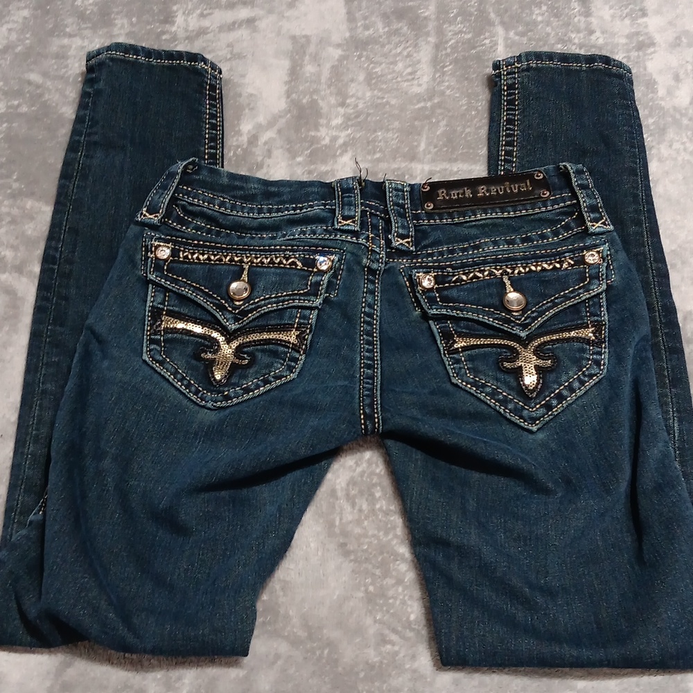 Rock revival skinny jeans inseam 30